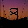 Sunset Over The Bridge Leaving Two Rivers Skatepark